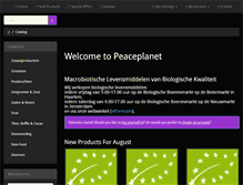 Tablet Screenshot of peaceplanet.nl